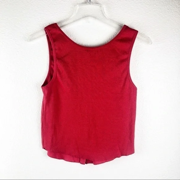 Streetwear Society Red Sleeveless Top Large - Picture 3 of 6